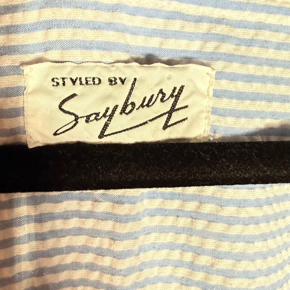 Saybury Seersucker Colorblock Midi Dress – Size M/L - Picture 3 of 6